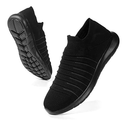 Men's Trainers Lightweight Fashion Trainers Slip-On Walking Sneakers Athletic Sport Running Summer Shoes 6.5-15 UK