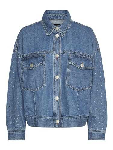 PIECES Women's Pcsky Rhinestone Jacket