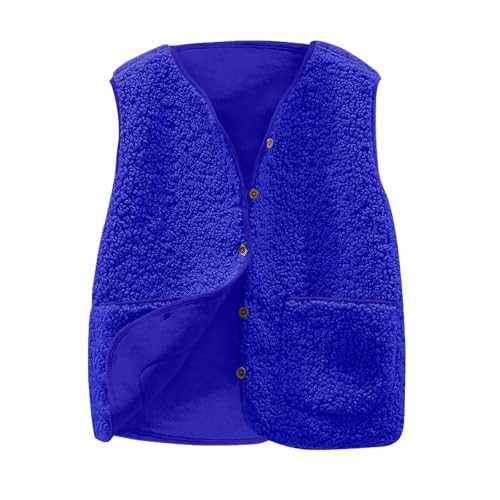 Plus Size Waistcoat Women Women's Gilets and Bodywarmers Women's Warm Vest Women's Fleece Gilet Sherpa Waistcoat Lightweight Cozy Gilets Ladies Winter Jacket with Pockets Fur Fuzzy Outwear