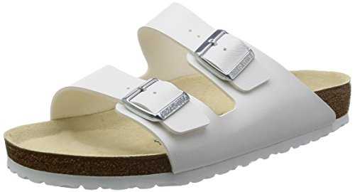 Classic Arizona Birko-Flor Unisex Adult Mules White Size: 10 UK