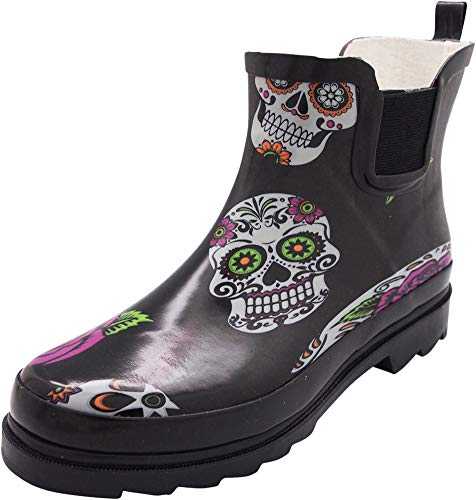 NORTY - Womens Ankle Rain Boots - Ladies Waterproof Winter Spring Garden Boot