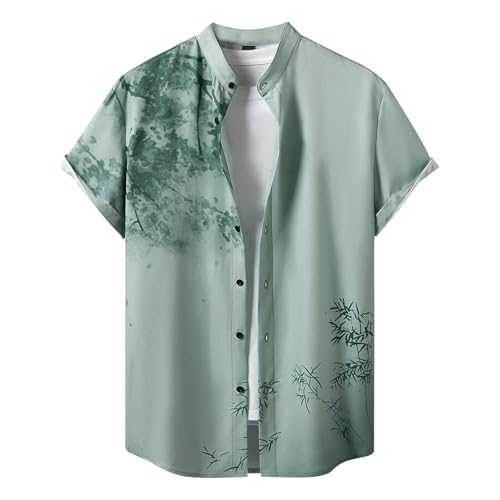 NQyIOS Men's Hawaiian Floral Shirts Funky Short Sleeve Summer Flowers Printed T-Shirts Casual Button Down Tropical Holiday Beach Shirt Regular Fit Top Funny Vacation Cruise Tops