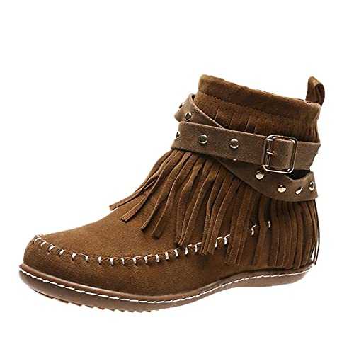 Yunyahe Winter Shoes Women's Boots Side Chunky Plus Women's Ankle Size Leather Boots High-Heeled Zipper Fashion Women's Boots with Heel