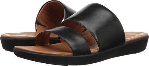 Women's Delta Leather Slide Sandals-Crystal
