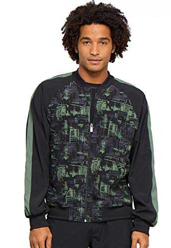 Cherokee Infinity Men Warm Up Scrubs Jacket Zip Front Bomber CK311
