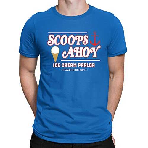 Flip Scoops Ahoy Ice Cream Parlour Hawkins T-Shirt - Mens Womens and Kids Sizes