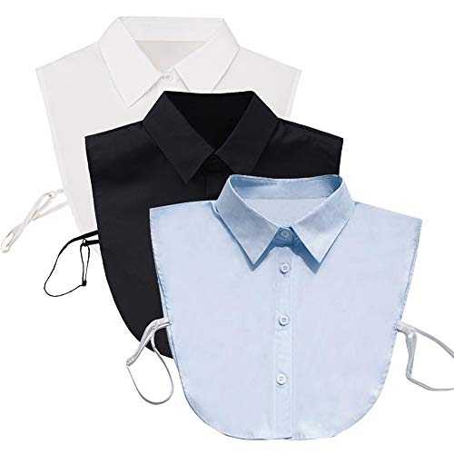 Shinywear Fake Collar Detachable Collar Blouse Dickey Half Shirts Peter Pan Collar