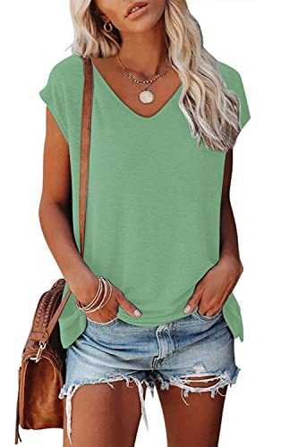 NEYOUQE Womens Color Block Loose Long/Short Sleeve T Shirts Casual Comfy Tops Tee Shirt