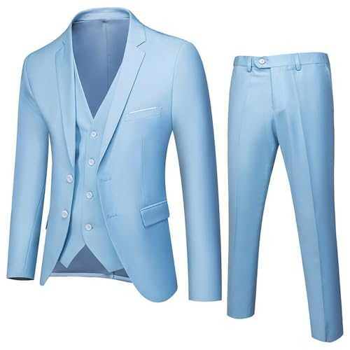 Generisch 3-piece suit for men, slim fit, wedding suits, elegant one-button single-breasted vest, trousers, business wedding suit with jacket, slim fit, prom blazer, classic vest fit