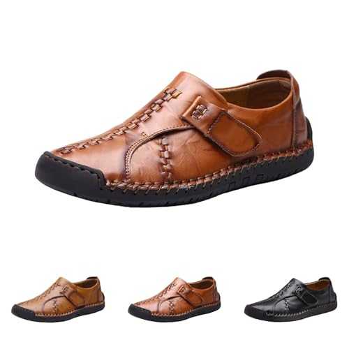 Lightweight Men's Classic Leather Shoes Oxford Shoes Soft Anti-Slip Smart Brogue Derby Shoe Slip On Loafers Detail Accents Driving Footwear Business Casual Formal Weddings Leather Footwear