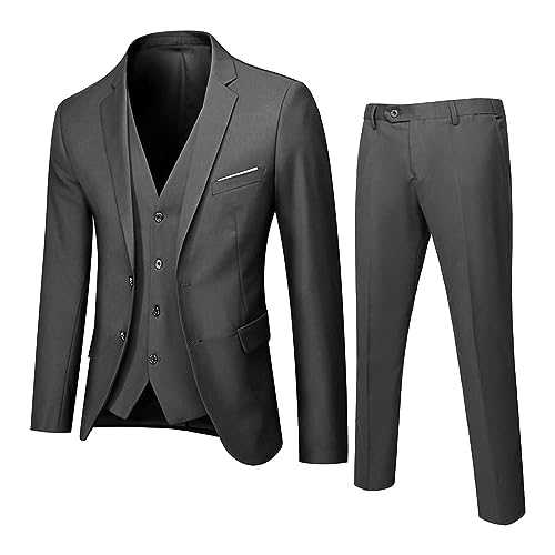 Halloween Costumes- Mens Blazer Jacket Casual Pants Slim Party Jacket 3 Piece Men’s Vest R Business Wedding Suit Suit Men's Coats Jackets Mens Three Piece Suit Slim Fit