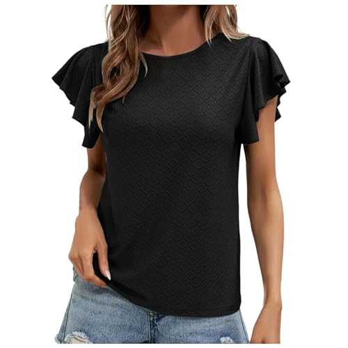 Top Small Women Sleeve Round Neck Base Shirt Short Sleeve T Shirt Top Juniors Short Sleeve Tops