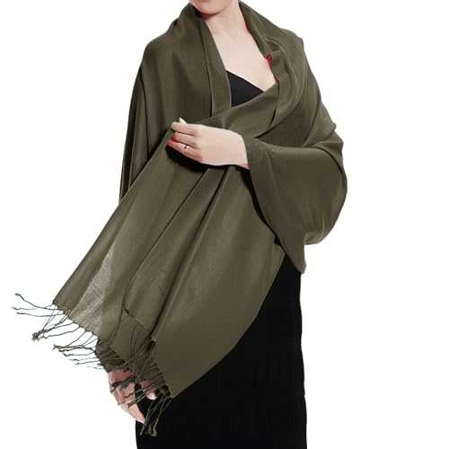 Pashmina Large Soft Plain Shawl/Wrap/Scarf for Women