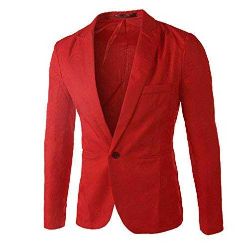 Men's Suit Jackets - Suit Blazer Jackets for Men Single Breasted One Button Suit Jacket Slim Fit Formal Suit Jacket Lightweight Breathable Suits Jacket Casual Solid Blazer Business Jacket