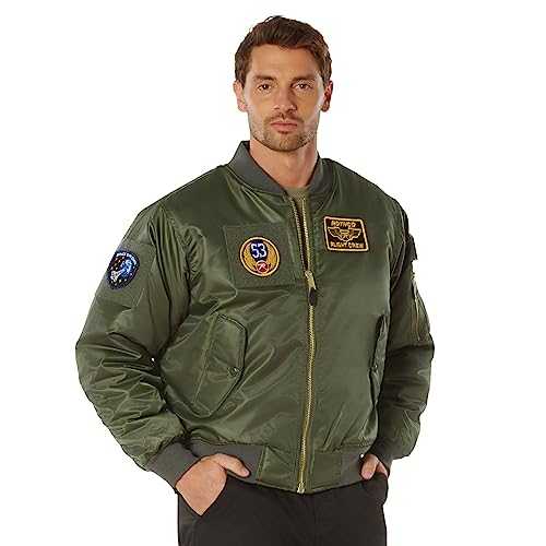 Rothco MA-1 Flight Bomber Jacket with Morale Patches – Custom Loop Fields for Style and Personalization