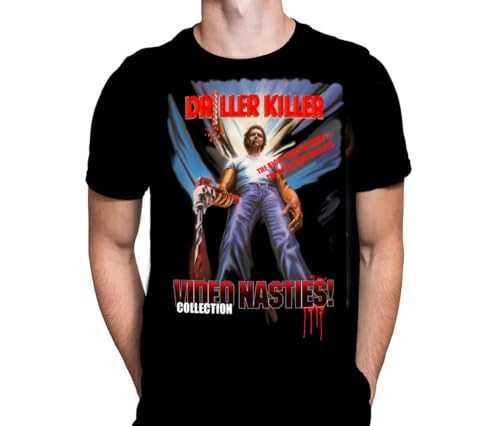 WSH - Driller Killer - Classic Banned Video of The 70s - Black T-Shirt