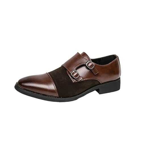 New Mens Casual Leather Oxfords Dress Suit Wedding Monks Comfortable Gentleman Stylish Business Formal Shoes Loafers Flats