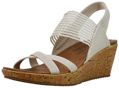Women's Beverlee-High Tea Wedge Sandal Natural 9.5 Wide