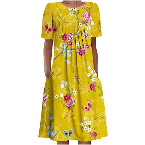 AMhomely Women's UK Size Midi Dress, Elastic Fabric, Floral Print, Strapless, High Waist, Stretchable, Special Occasions, Plus Size, Petite, Casual, Party