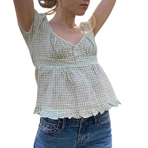 Women's Y2K Fairy Grunge Shirt Short Sleeve Lace Trim Crop Top 90s Vintage Aesthetic T-Shirts Coquette Going Out Tops