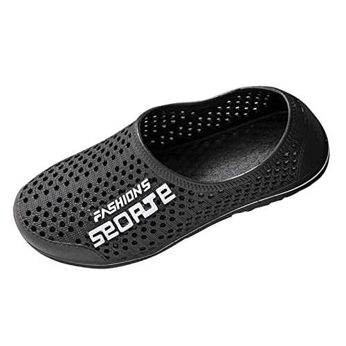 Mens Walking Boots Men Sandal Beach Non Slip Garden Men Clogs Shoes for Men Beach Shoes Blue Loafers