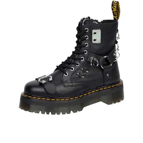 Unisex Jadon HDW Milled Nappa Leather Black Boots 7 UK