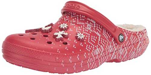 Unisex's Classic Lined Holiday Charm Clogs
