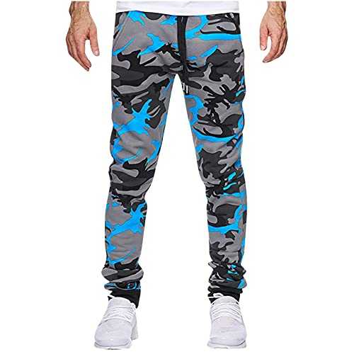 Pants for Men Work Joggers Trousers Men Camouflage Tracksuit Bottoms Jogging Bottoms Leisure Trousers Sports Trousers Jogger Streetwear with Cotton Fabric Holiday Clothing for Men UK