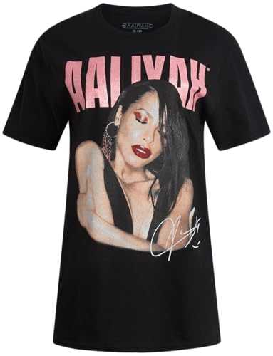 Aaliyah Graphic T-Shirt - Breathable Short Sleeve Crewneck Casual Pullover Graphic Tees for Women (Sizes: S-XL)