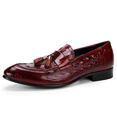 Men's Formal Leather Mocassin Shoes Business Casual Loafers Tassel Dress Shoes