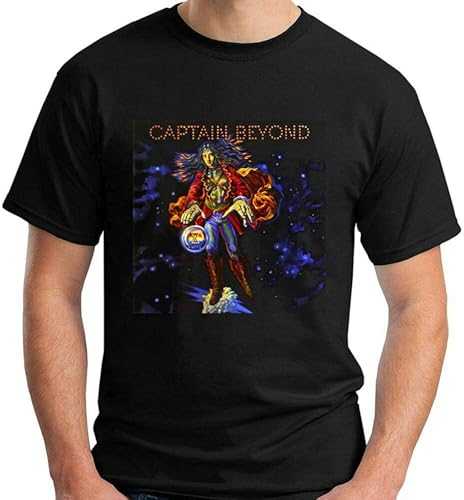 Captain Beyond Music Band Rock Retro 70'S Unisex T-shirt Black Mens Top Tee