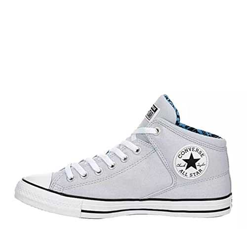 Unisex Chuck Taylor All Star High Street Mid Ghosted Canvas Sneaker - Lace-up Closure - White/Black