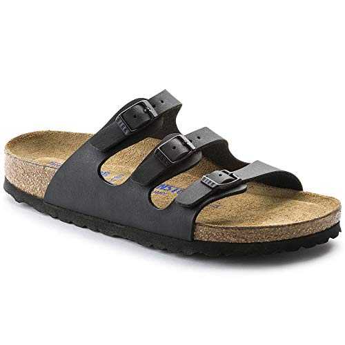 Slipper ''Florida'' aus Birko-Flor in Schwarz 38.0 EU S