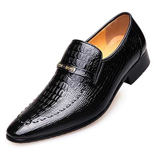 Mens Leather Loafers Slip on Moccasins Casual Business Shoes