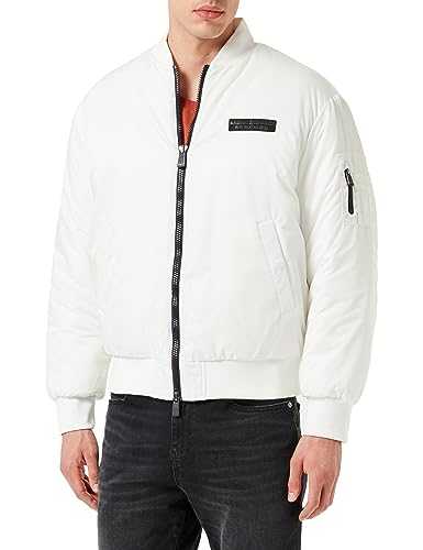 Armani Exchange Men's Limited Edition We Beat as One Nylon Bomber Shell Jacket