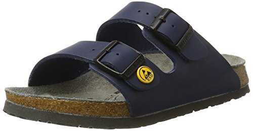 Arizona Birko-Flor Unisex Adult Work Shoes Arizona Antistatic Birko-Flor Black Size 36 - Narrow Footbed, blue, 9.5 UK