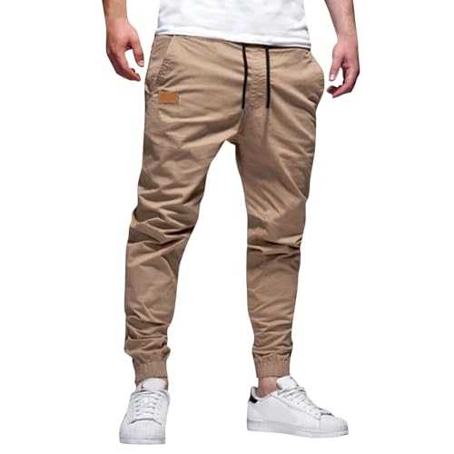 TOPJIAO Cargo Trousers for Men UK Mens Work Jeans Cargo Trousers Mens Men's Athletic-Fit Casual Stretch Trousers Gardening Trousers for Men UK Men's Combat Trousers Summer Work Trousers Men