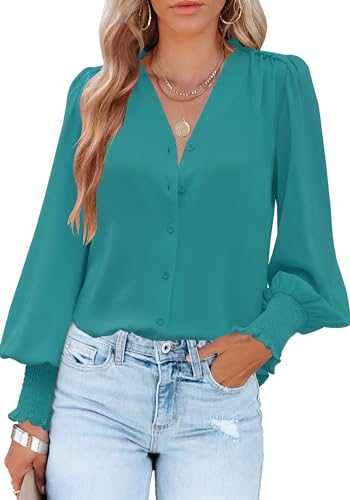 Aifer Women's Tops Casual Short Sleeve Lace Trim Round Neck A-Line Tunic Blouse Shirts