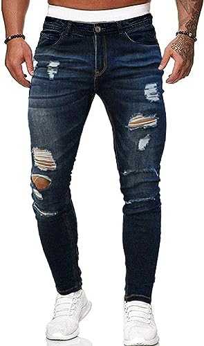 HUNGSON Mens Baggy Jeans for Men Women Y2k Skater Vintage Plain Pants Casual Wide Leg Jeans Loose Fit Denim Jeans