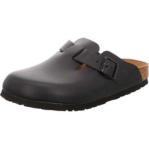 Men's Boston Smooth Leather Wide Clogs
