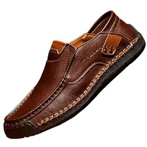 Men's Leather Loafers Italian Handmade Slip-On Sneaker Formal Oxford Classic Moccasins Driving Walking Shoes