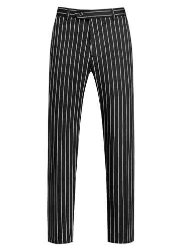Mens Classic Suit Pants Straight Fit Modern Formal Dress Pants Separate Trousers