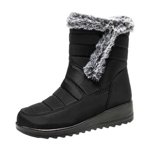 BGFIPAJG Women Snow Boots Snow Boots Walking Hiking Boots Women Black Ankle Boots Boots For Women Snow Boots Womens Waterproof Snow Boots Women Women'S Walking Boots Anti-Slip Winter Boots