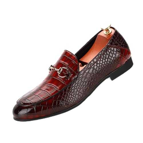 ottspu Men's Loafers Casual Slip on Shoes Penny Loafers for Men Lightweight Formal Business Derby Shoes