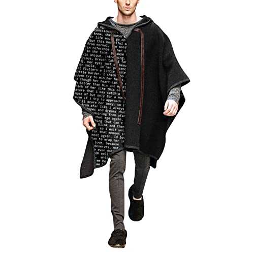 Hooded Poncho - Poncho for Men - Handmade Poncho Comfortable Clothing for Men Alpaca Poncho Hooded Poncho for Men Handmade Poncho Winter Coat Warm and Soft Men's Coat Winter Jacket
