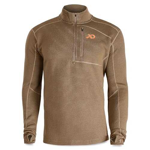 First Lite Men's Furnace Quarter Zip - Merino Wool Fleece Camo Hunting Shirt