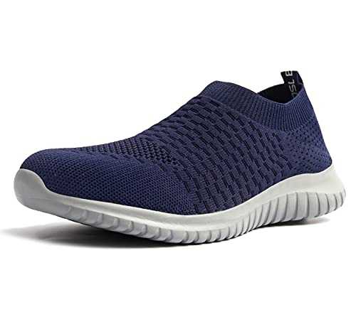 TIOSEBON Mens Slip on Trainers Running Shoes Lightweight Breathable Walking Sneakers