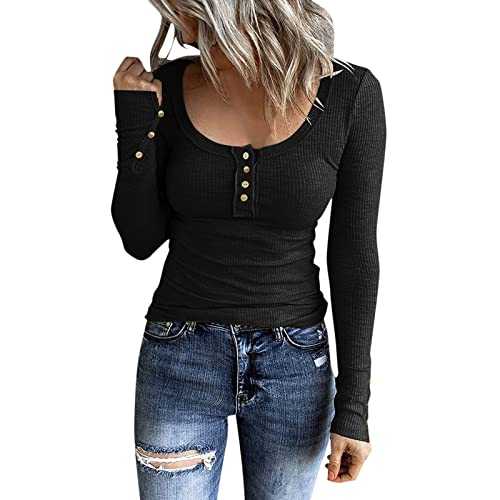 Cocila Womens White Short Sleeve Shirt Slim Fit Tops Scoop Neck Ribbed Knit Shirts 80S Fancy Dress for Women Tshirt Halloween Tshirts for Women Womens Navy T Shirt