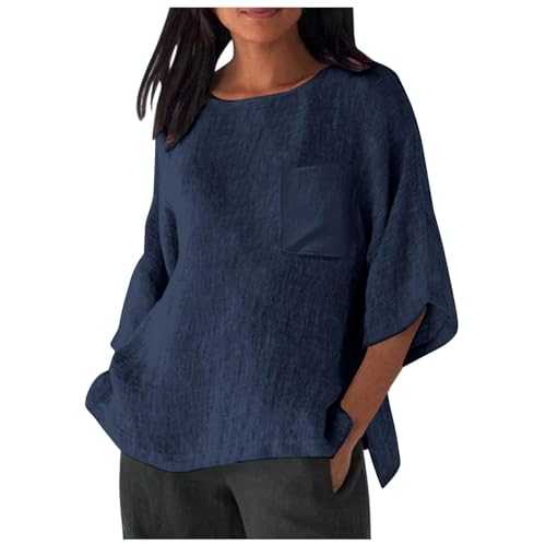 WILLBEST Women's Casual Business Printed V Neck Long Sleeve Pocket Tops Loose Fitting Blouse Shirts Button Down Shirt