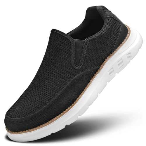Mens Boat Shoes Casual Loafers Slip On Walking Dress Sneakers Mesh Business Oxfords Work Lightweight Soft Sole